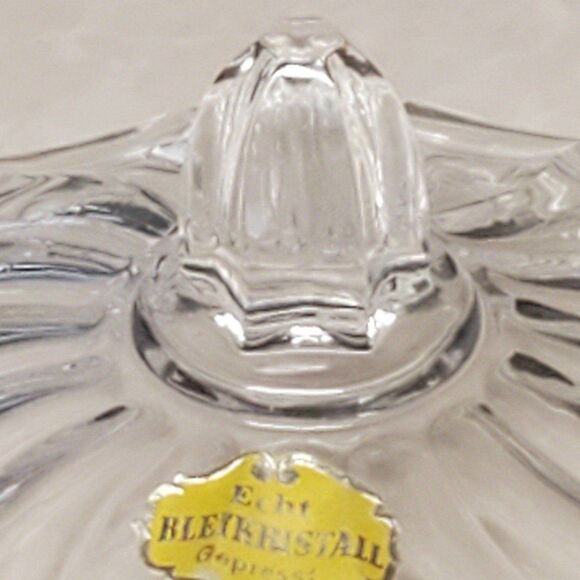Echt Lead Crystal Lid For Compote Bleikristall Gepresst 4" - Picture 4 of 6